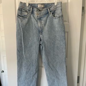 90s ultra high rise straight leg Abercrombie and fitch jeans